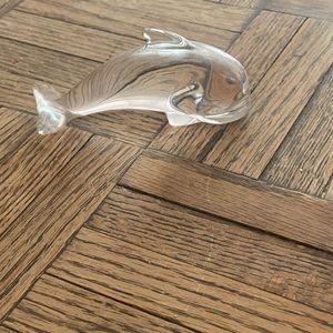 Vintage Scandinavian Glass Whale